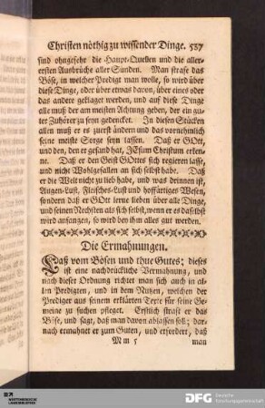 Die Ermahnungen