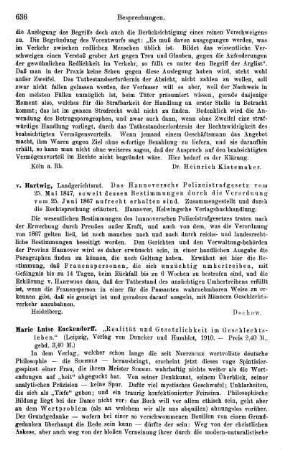 636-637, Marie Luise Enckendorff. "Realität und Gesetzlichkeit im Geschlechtsleben." 1910