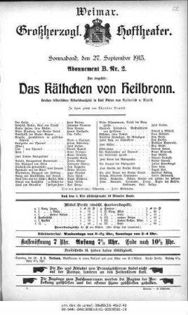Das Käthchen von Heilbronn
