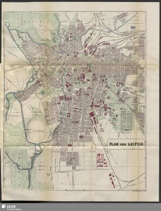 Plan von Leipzig