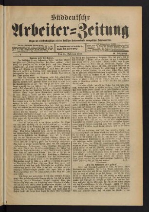 Nr. 6. Den 13. Februar 1910. - Nr. 10. Den 13. März 1910.