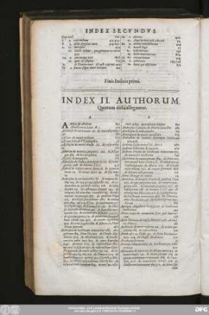 Index II. Authorum, Quorum dicta allegantur.
