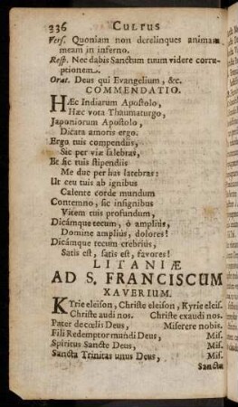 336-343, Litaniae Ad S. Franciscum Xaverium; ...