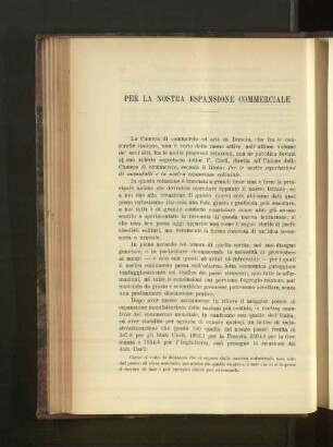 Per la nostra espansione commerciale