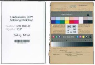 Entnazifizierung Alfred Sailing , geb. 13.02.1911 (Arzt)
