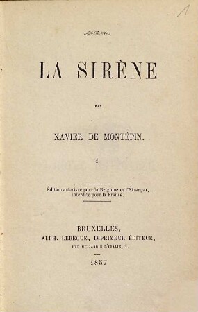 La sirène, 1