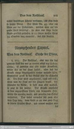 Neunzehendes Capitel. Von dem Rothlauf. Stiche der Thiere