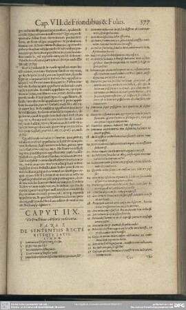 Caput IIX. De Fructibus Arboris judiciariae