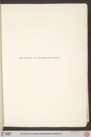 The geology of the Heraeum region (Henry Stephens Washington)