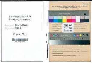 Entnazifizierung Max Koppe , geb. 30.01.1899 (Lehrer)