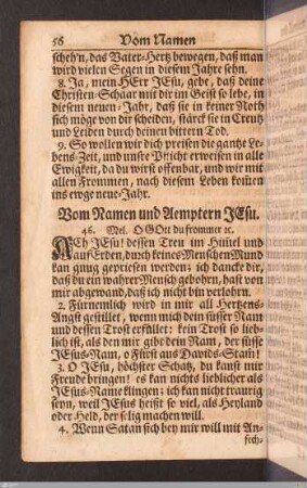 Vom Namen und Aemptern Jesu.