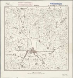Meßtischblatt 3230 : Wittingen, 1939 : Wittingen. - Hrsg. 1901. - 1:25000. - [Berlin]: Reichsamt für Landesaufnahme, 1939. - 1 Kt.