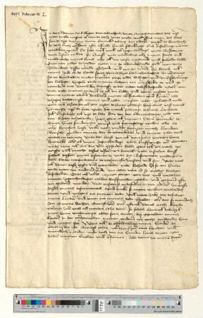 Testament des Bürgers Hinr. Tobing des Älteren, besiegelt durch die Ratsmannen Joh. Elver und Ludeleff Tzerstede.