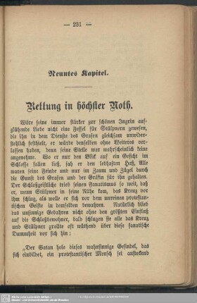 Neuntes Kapitel. Rettung in höchster Noth
