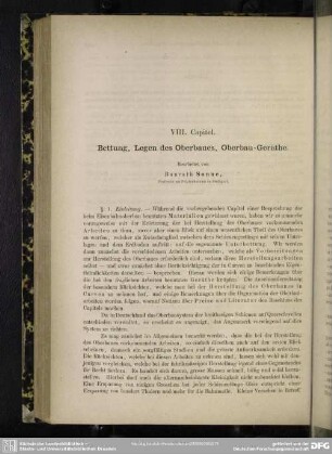 VIII. Capitel. Bettung, Legen des Oberbaues, Oberbau-Geräthe