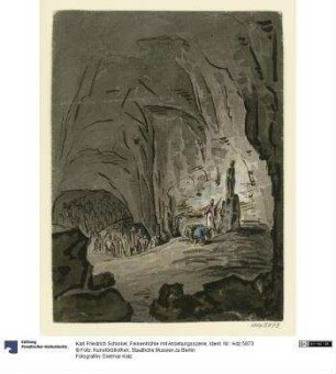 Felsenhöhle mit Anbetungsszene