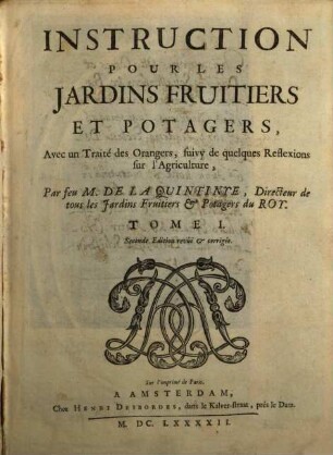Instruction pour les jardins
