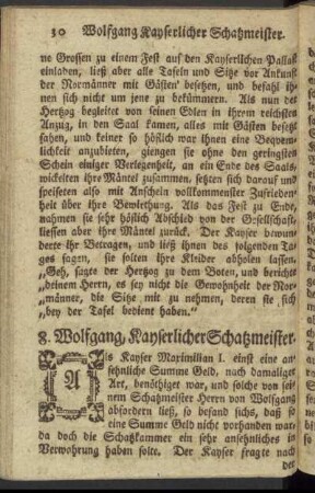8. Wolfgang Kayserlicher Schatzmeister.