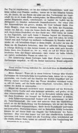 Über die Göthe'sche Farbenlehre