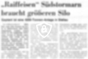 "Raiffeisen" Südstormarn braucht größeren Silo