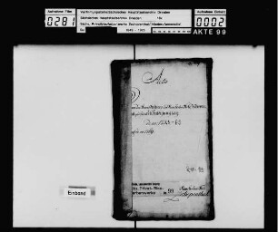 Von den Besitzern des Blaufarbenwerks Zschopenthal geleistete Erbhuldigung 1733 und 1769