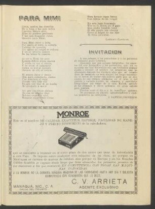 Para Mimí : [Poesía]