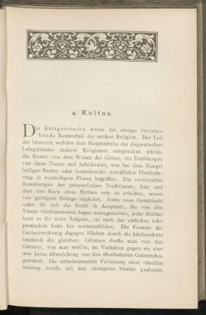 4. Kultus.