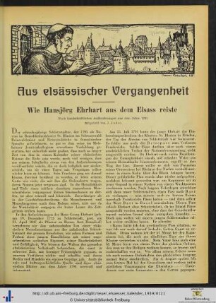 Aus elsässischer Vergangenheit.