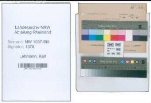 Entnazifizierung Karl Lehmann , geb. 05.02.1903 (Lehrer)