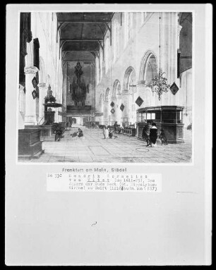 Das Innere der Oude Kerk zu Delft