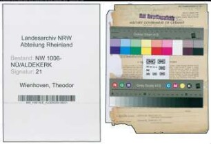 Entnazifizierung Theodor Wienhoven , geb. 30.06.1898 (Buchhalter)