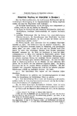 Einheitliche Regelung der Schulpflicht in Preußen