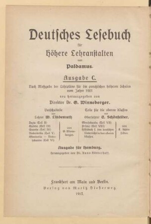 Teil 1 = Sexta, [Schülerband]: [Teil 1 = Sexta, [Schülerband]]