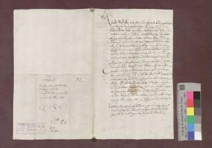 Der geistliche Statthalter des Klosters St. Gallen zu Ebringen und Norsingen trifft mit Georg Zimmermann zu Ebringen ein Abkommen wegen eines Gartens zu Ebringen.