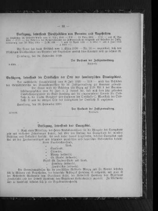 Verfügung, betreffend das Saargebiet