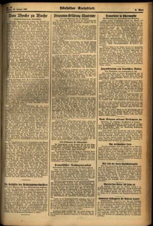 Zweite Ausgabe vom Montag, den 24. Januar 1938.