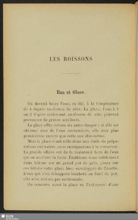 Les Boissons