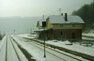 Inzigkofen Empfangsgebäude Bahnsteig
