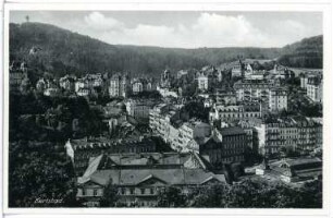 Karlsbad. Stadtblick mit Westend
