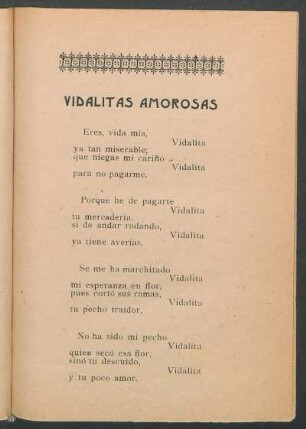 Vidalitas amorosas