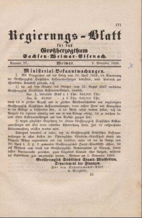 Nr. 27 : 9. November 1859