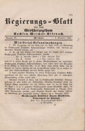 Nr. 27 : 9. November 1859