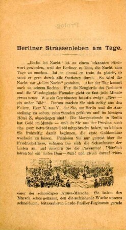 Berliner Strassenleben am Tage.