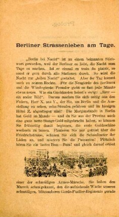 Berliner Strassenleben am Tage.