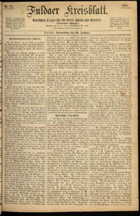 Ausgabe vom Donnerstag, den 25. Januar 1883.