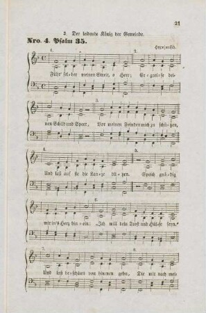Nro. 4 Psalm 35. Führ selber meinen Streit, o Herr