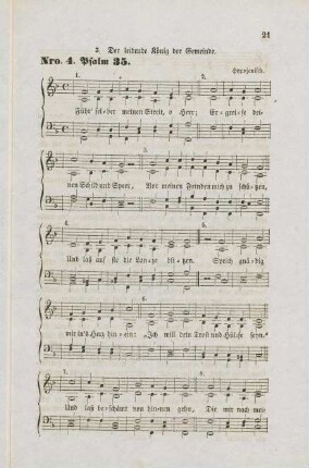 Nro. 4 Psalm 35. Führ selber meinen Streit, o Herr