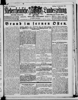 Niederrheinische Landeszeitung : Geldernsche Volkszeitung : Geldern'sches Wochenblatt : Volkszeitung für den Kreis Moers : erfolgreichstes Insertionsorgan in den Kreisen Geldern und Moers sowie in den Grenzbezirken der Kreise Cleve und Kempen