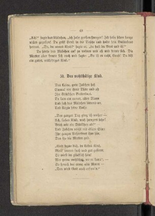 50. Das wohlthätige Kind.