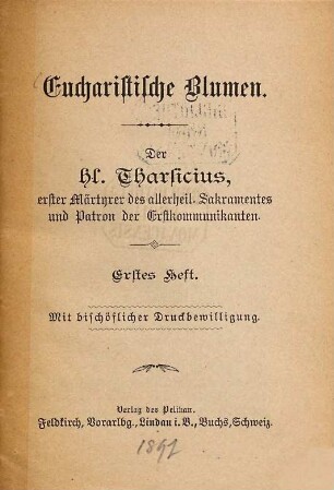 Eucharistische Blumen, 1